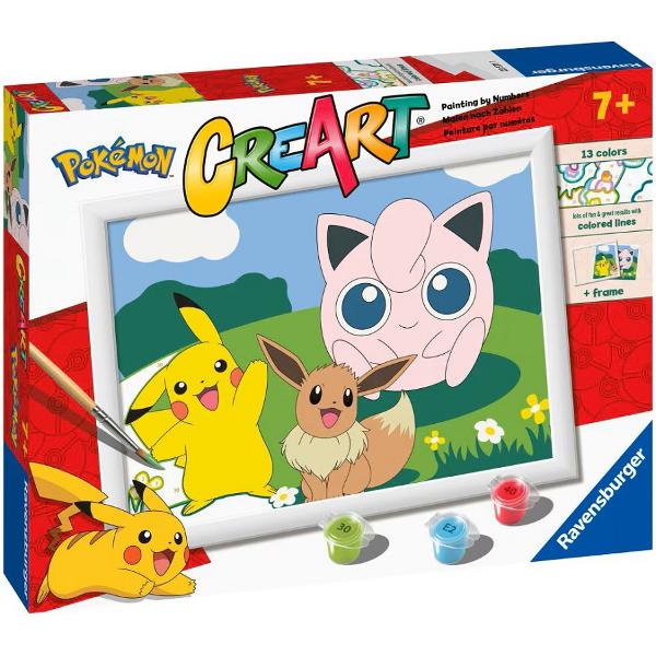 Pictura pe numere pentru copii. Personaje Pokemon