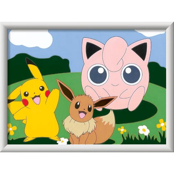 Pictura pe numere pentru copii. Personaje Pokemon