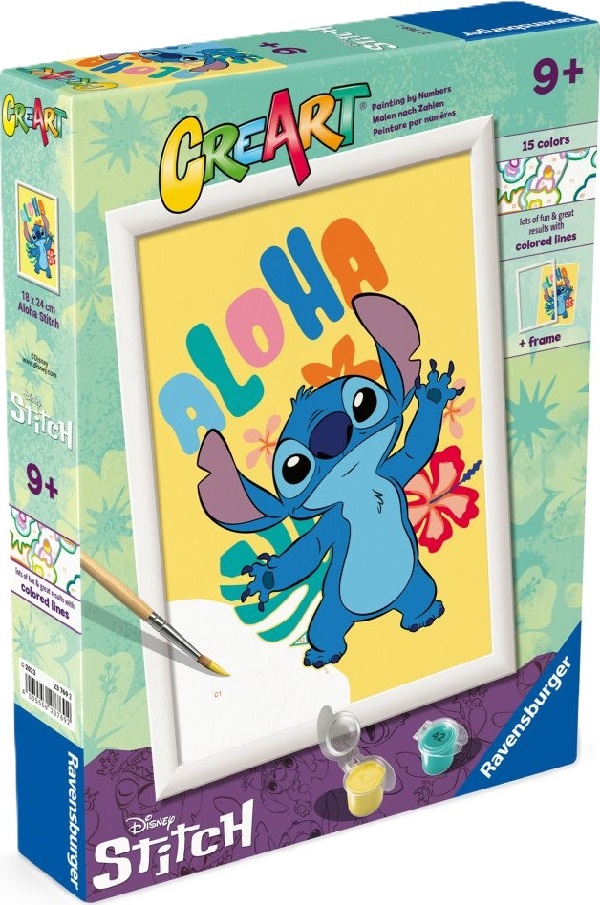 Pictura pe numere: Aloha Disney Stitch