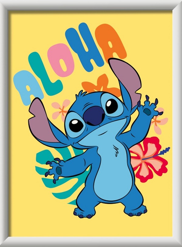 Pictura pe numere: Aloha Disney Stitch