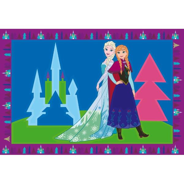 Pictura pe numere. 2 sabloane Disney Frozen