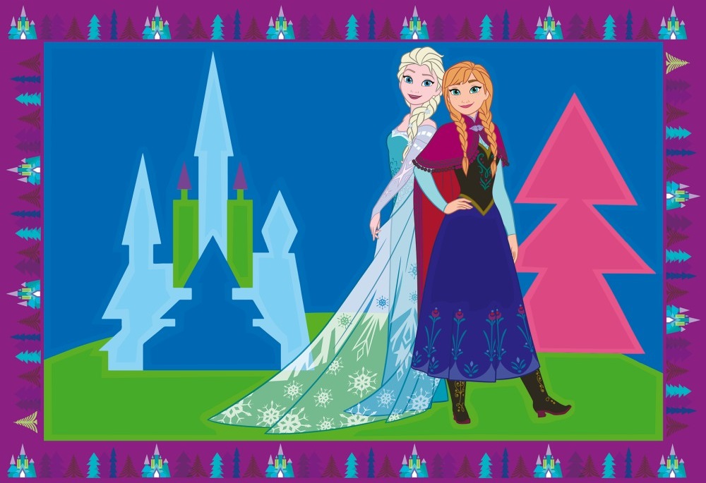 Pictura pe numere. 2 sabloane Disney Frozen