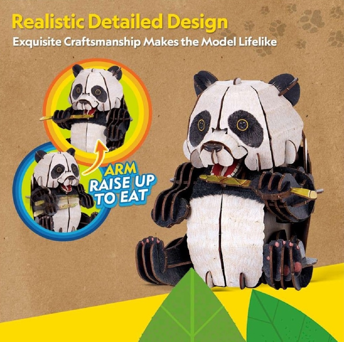 Puzzle 3D. Panda