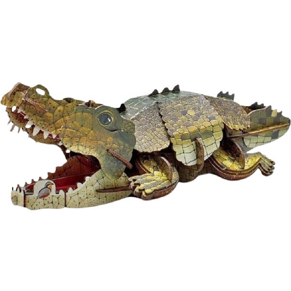 Puzzle 3D. Crocodil