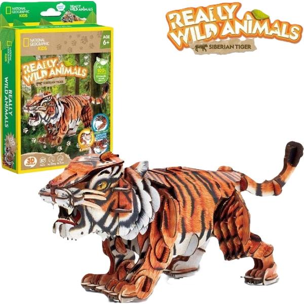 Puzzle 3D. Tigru Siberian