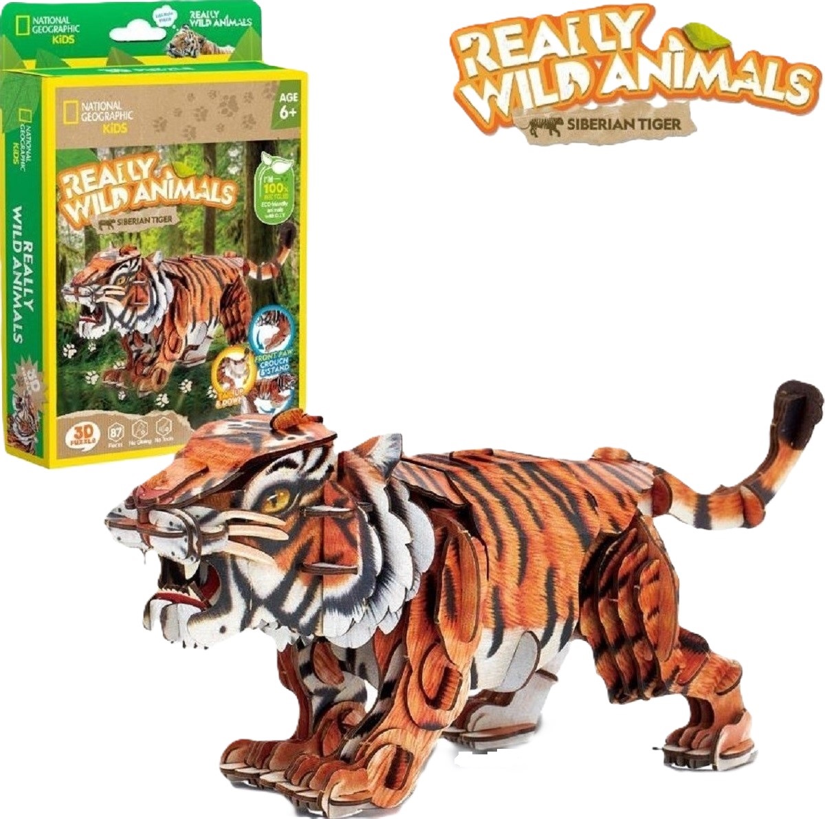 Puzzle 3D. Tigru Siberian