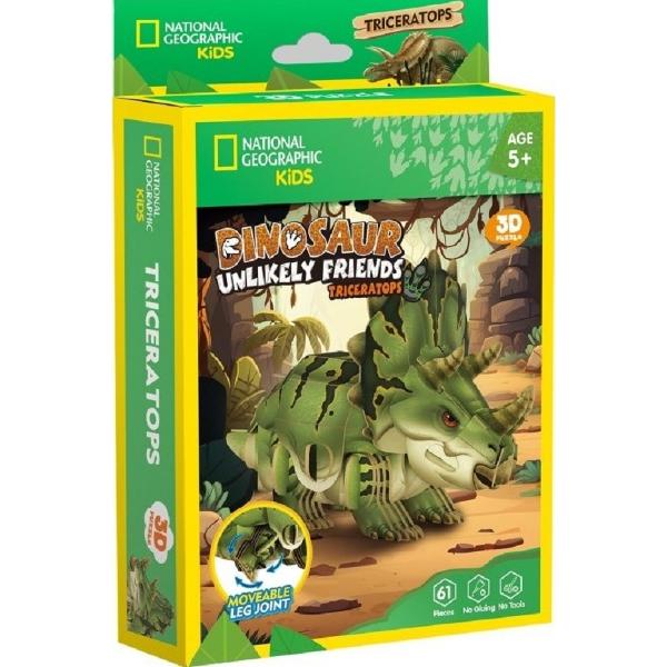 Puzzle 3D. Triceratops