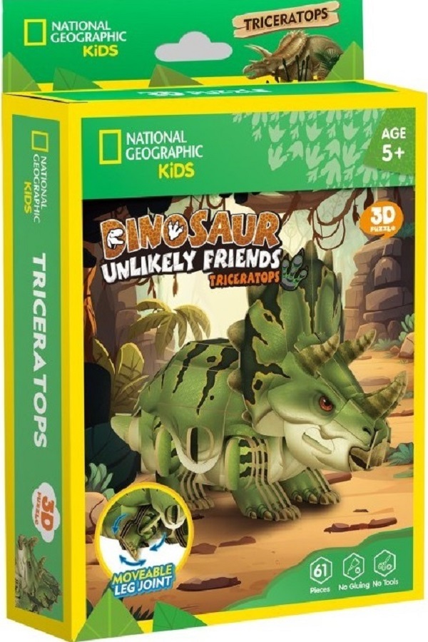 Puzzle 3D. Triceratops