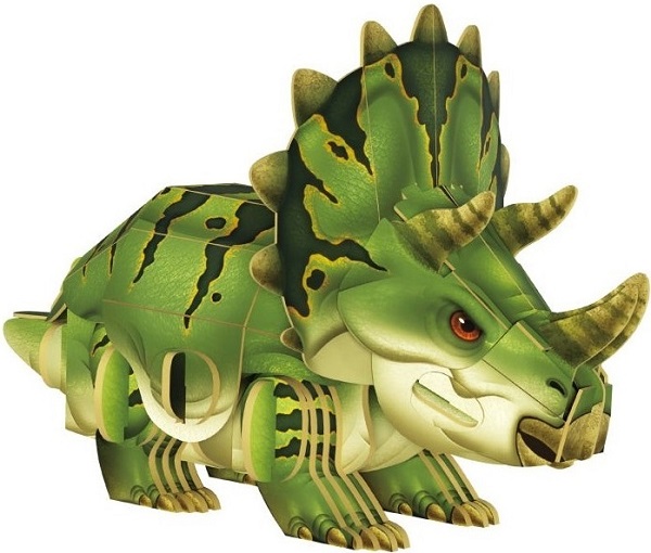 Puzzle 3D. Triceratops