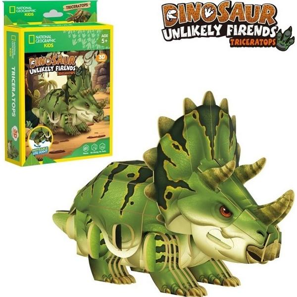 Puzzle 3D. Triceratops