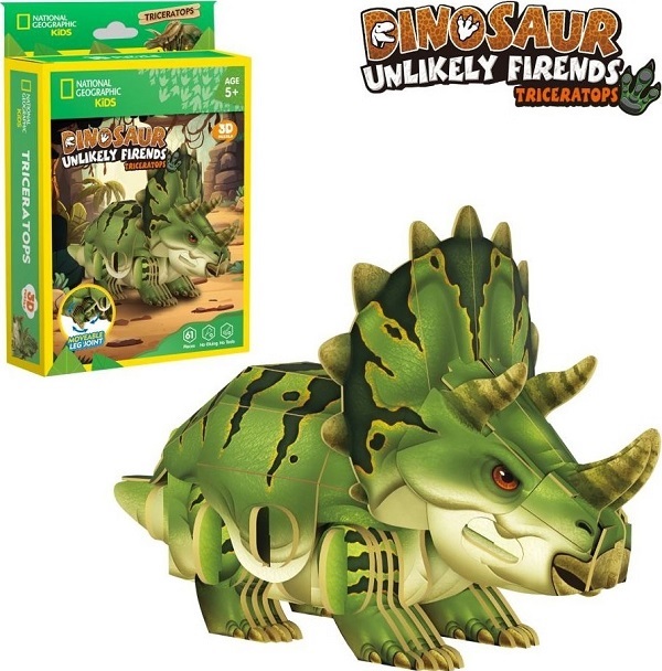 Puzzle 3D. Triceratops