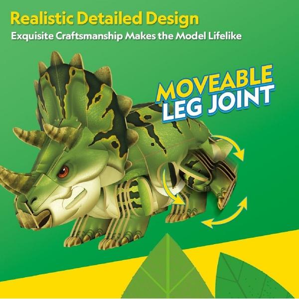 Puzzle 3D. Triceratops