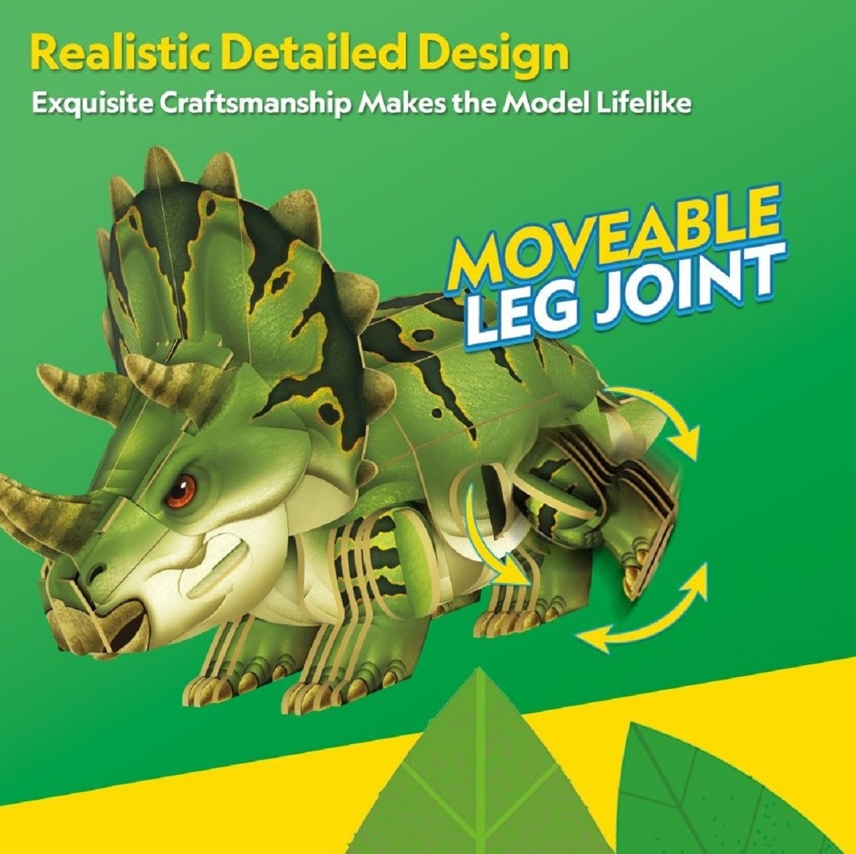 Puzzle 3D. Triceratops