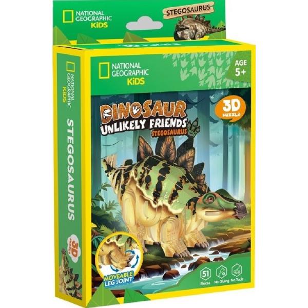 Puzzle 3D. Stegozaur