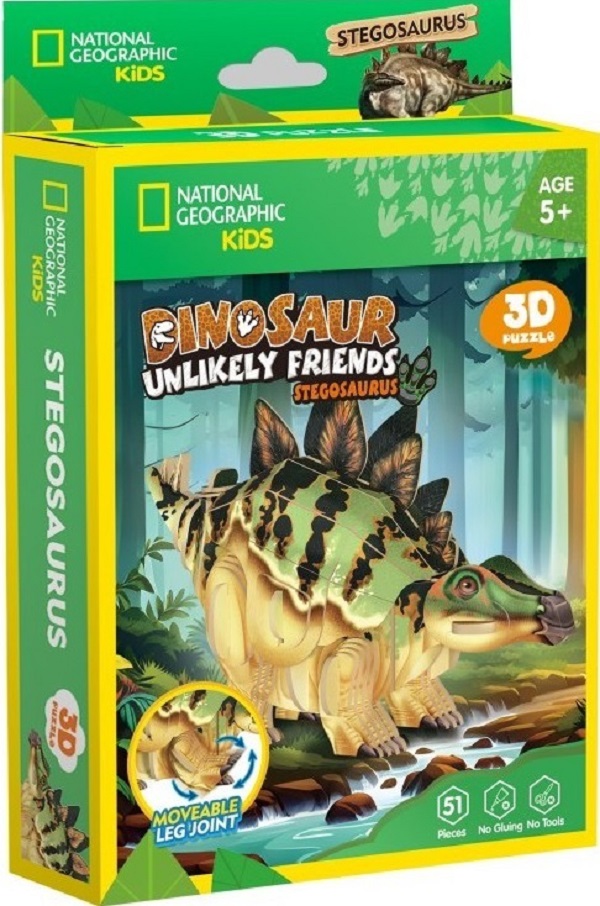 Puzzle 3D. Stegozaur