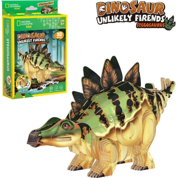 Puzzle 3D. Stegozaur