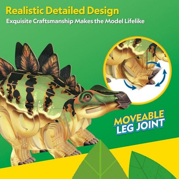 Puzzle 3D. Stegozaur