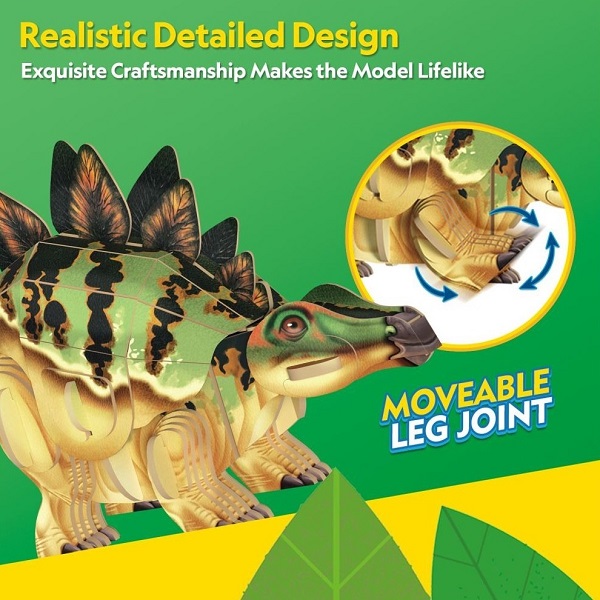 Puzzle 3D. Stegozaur