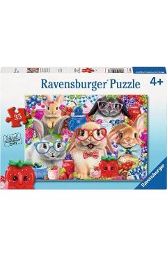 Poza produsului Puzzle 35 piese: Iepurasi si fructe de padure