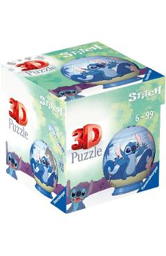 Poza produsului Puzzle 3D mini bila: Disney Stitch