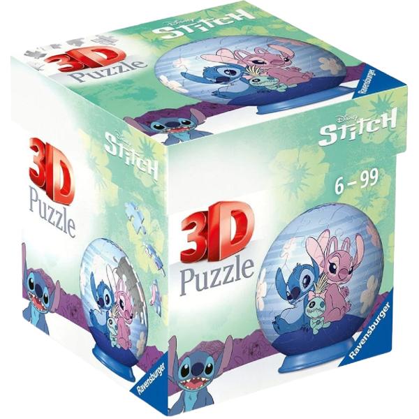 Puzzle 3D mini bila: Disney Stitch Angel si Stitch