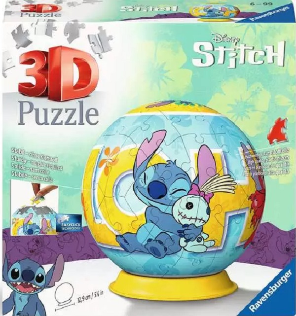 Puzzle 3D bila: Disney Stitch