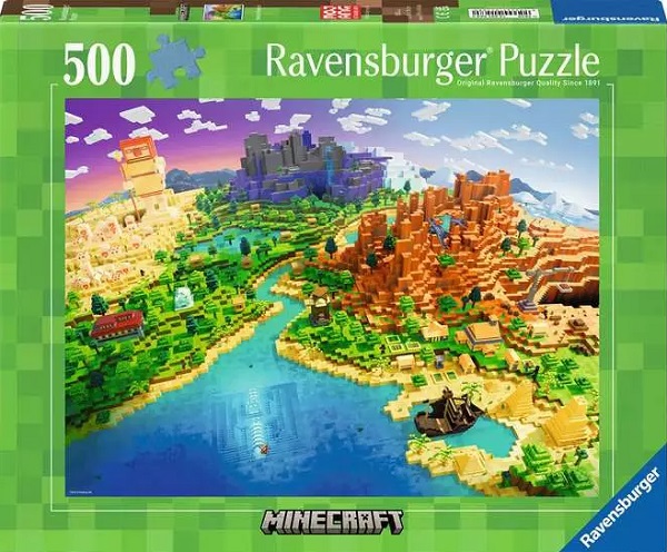 Puzzle 500 piese. Lumea Minecraft