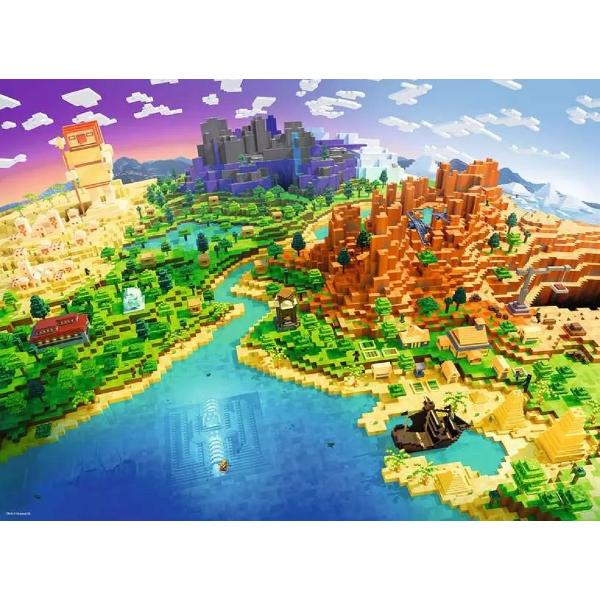 Puzzle 500 piese. Lumea Minecraft