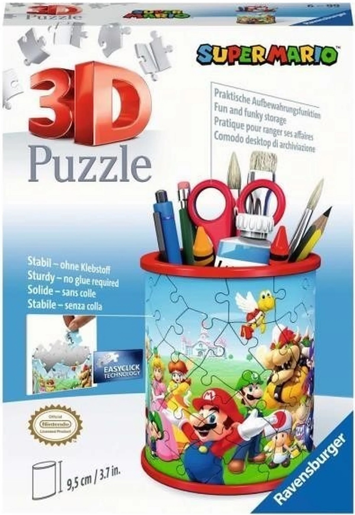 Puzzle 3D: Suport pixuri. Super Mario 57 piese