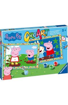 Poza produsului Pictura pe numere. 2 sabloane Peppa Pig