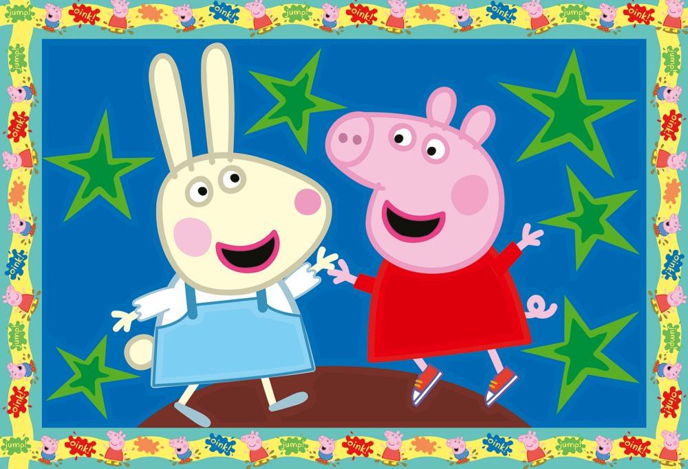 Pictura pe numere. 2 sabloane Peppa Pig