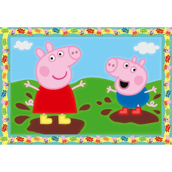 Pictura pe numere. 2 sabloane Peppa Pig