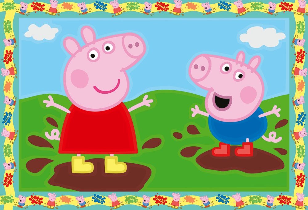 Pictura pe numere. 2 sabloane Peppa Pig