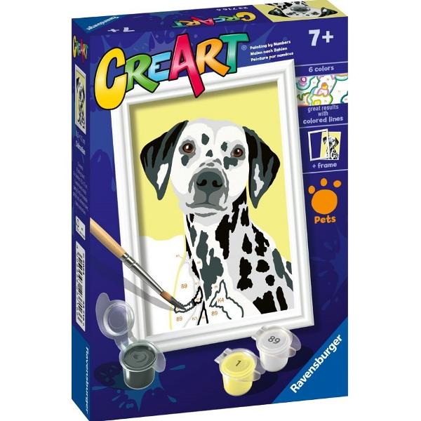 Pictura pe numere: Caine dalmatian