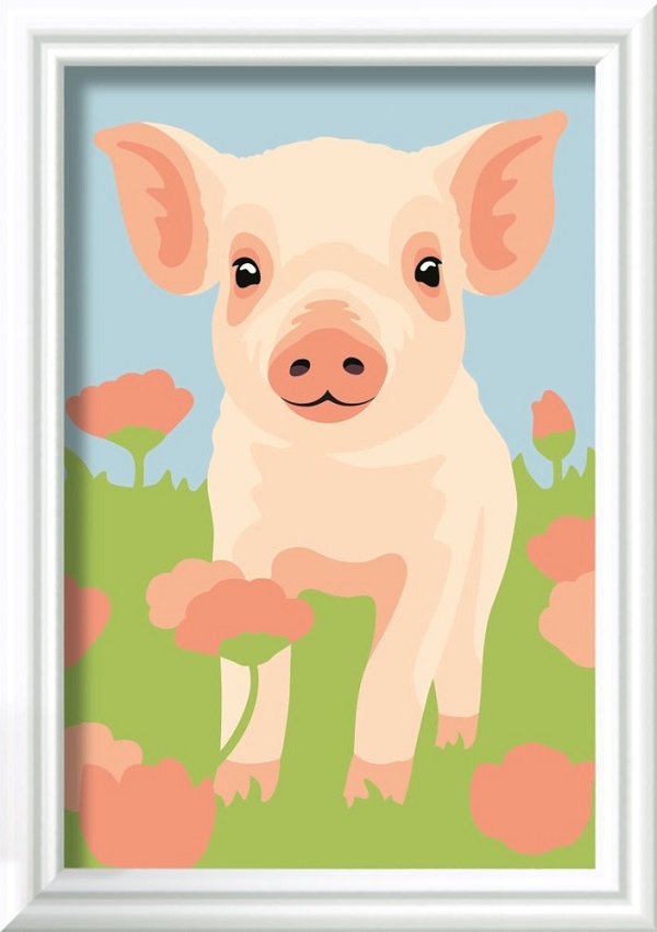 Pictura pe numere: Porcusor Dragut