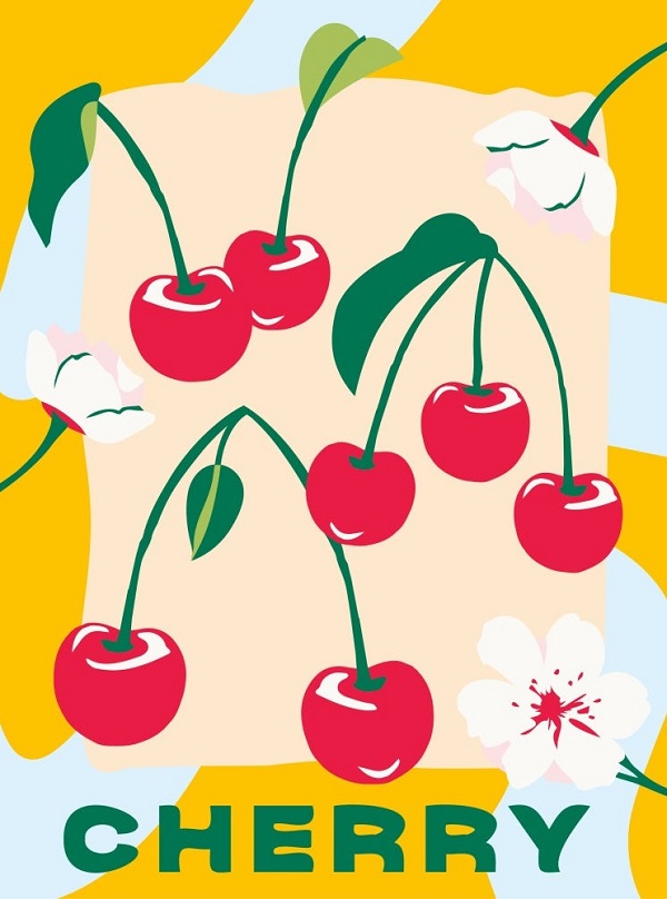 Pictura pe numere: Cirese