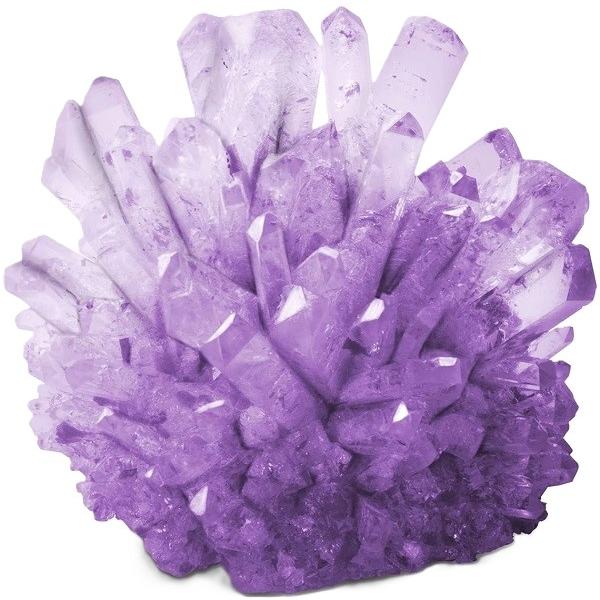 Mini laborator de crestere a cristalelor Violet. Kit educativ STEM