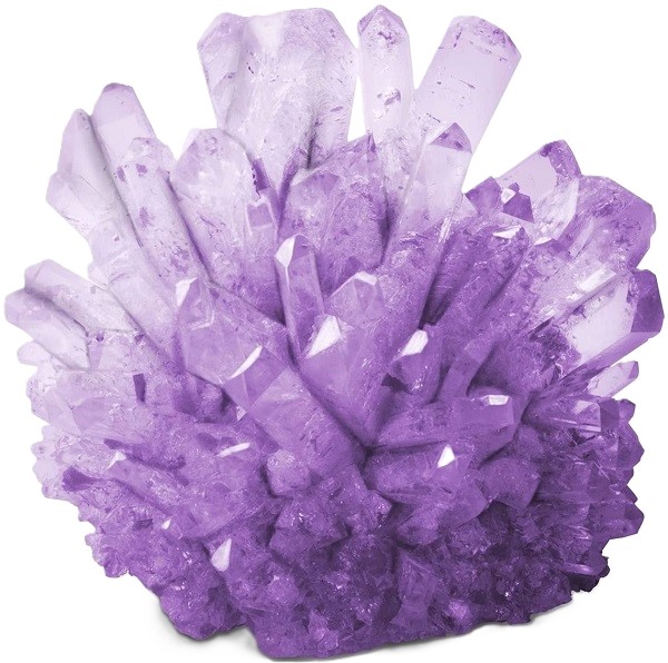 Mini laborator de crestere a cristalelor Violet. Kit educativ STEM