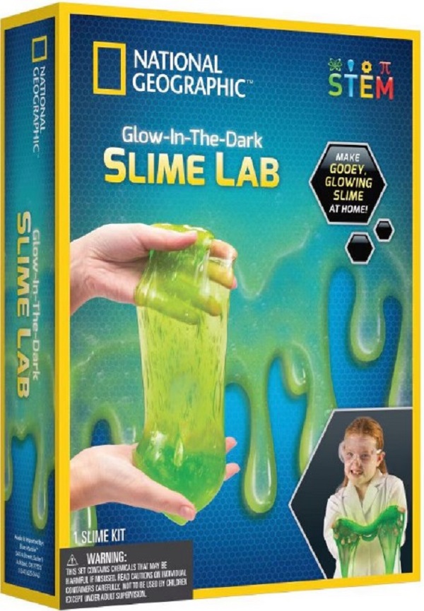 Laboratorul de slime fosforescent. Kit educativ STEM