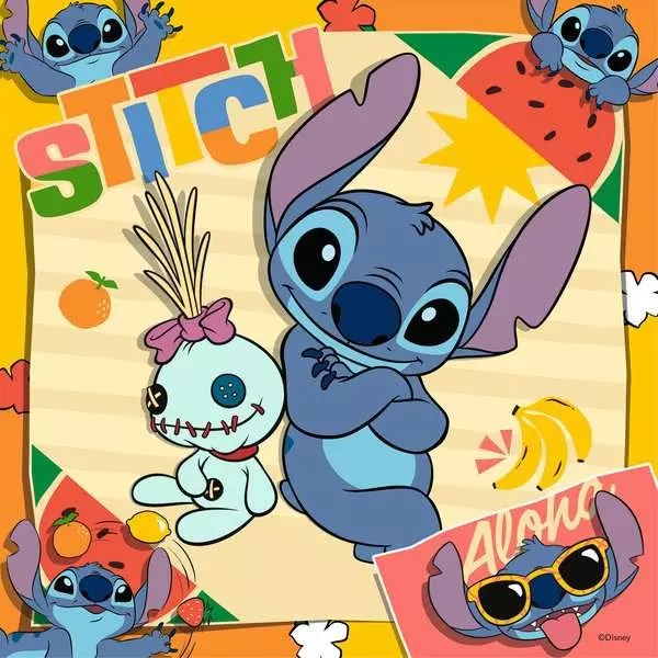  Puzzle 3x49 piese. Disney. Stitch