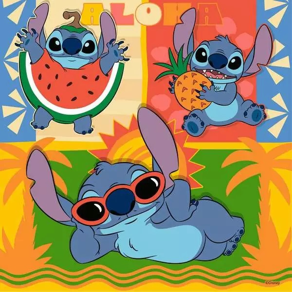  Puzzle 3x49 piese. Disney. Stitch