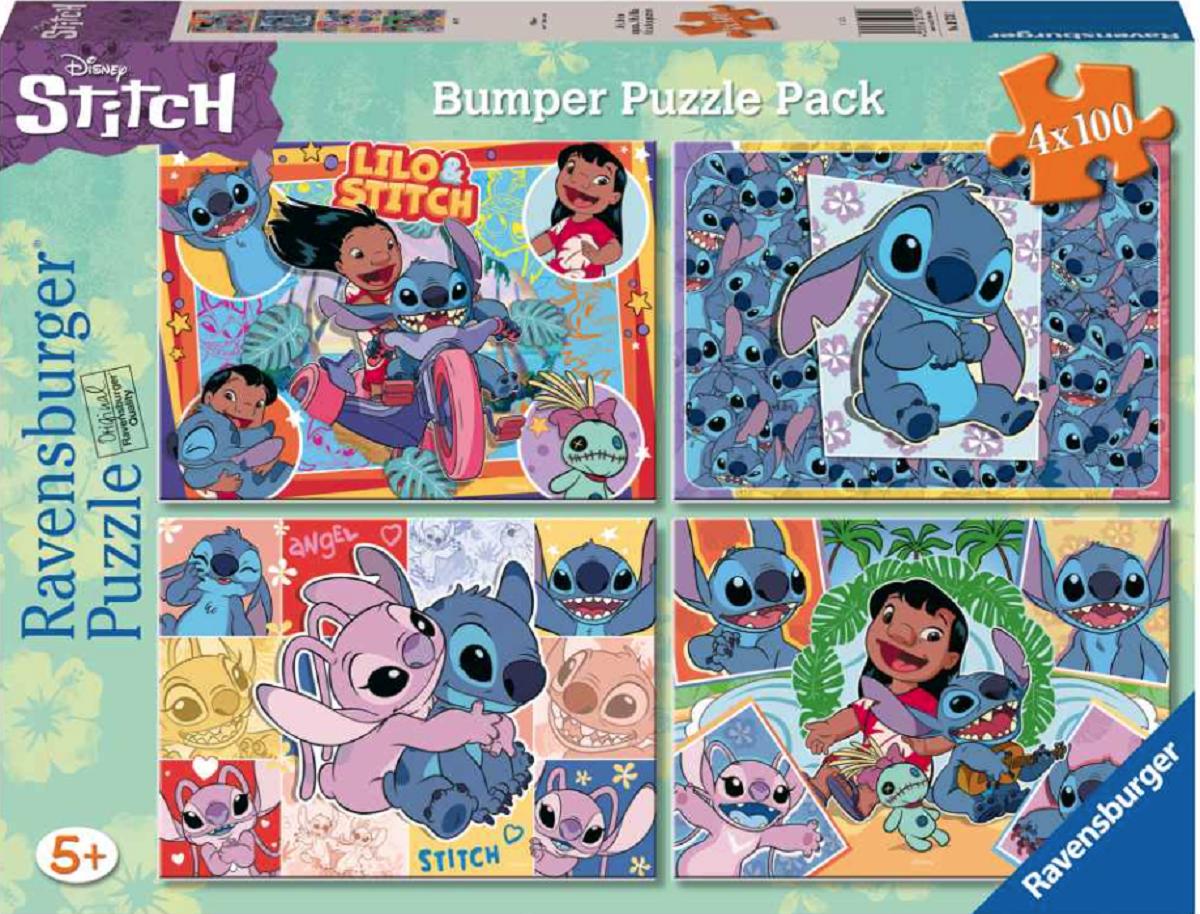 Puzzle 4x100 piese. Disney Stitch