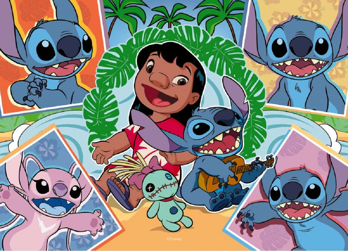 Puzzle 4x100 piese. Disney Stitch
