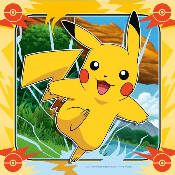  Puzzle 3x49 piese. Pokemon