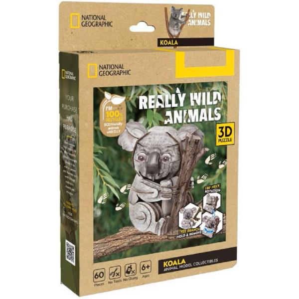  Puzzle 3D. Koala