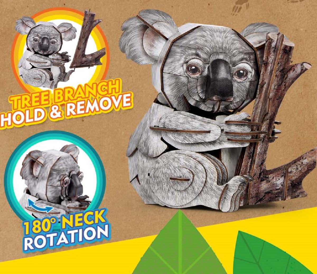  Puzzle 3D. Koala