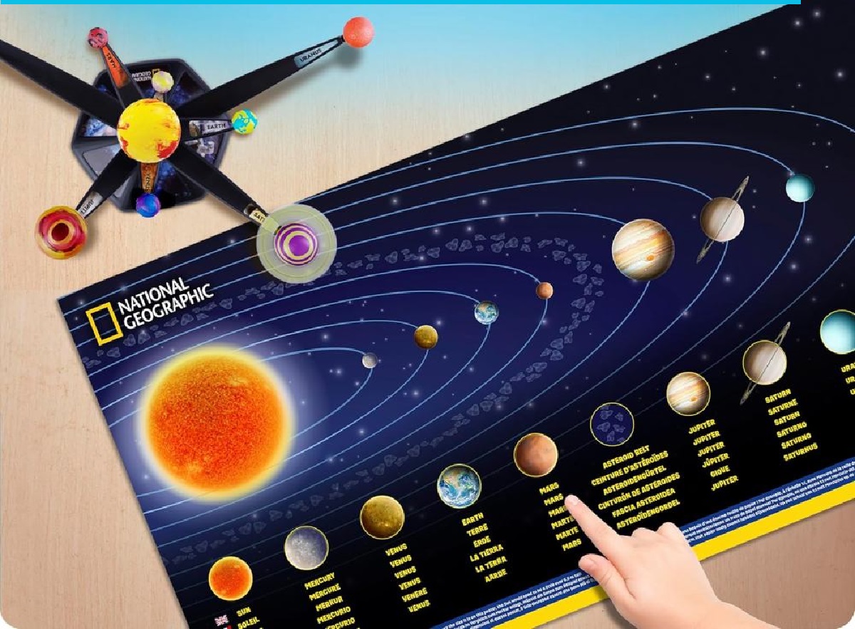 Sistemul solar planete fosforescente. Kit educativ STEM
