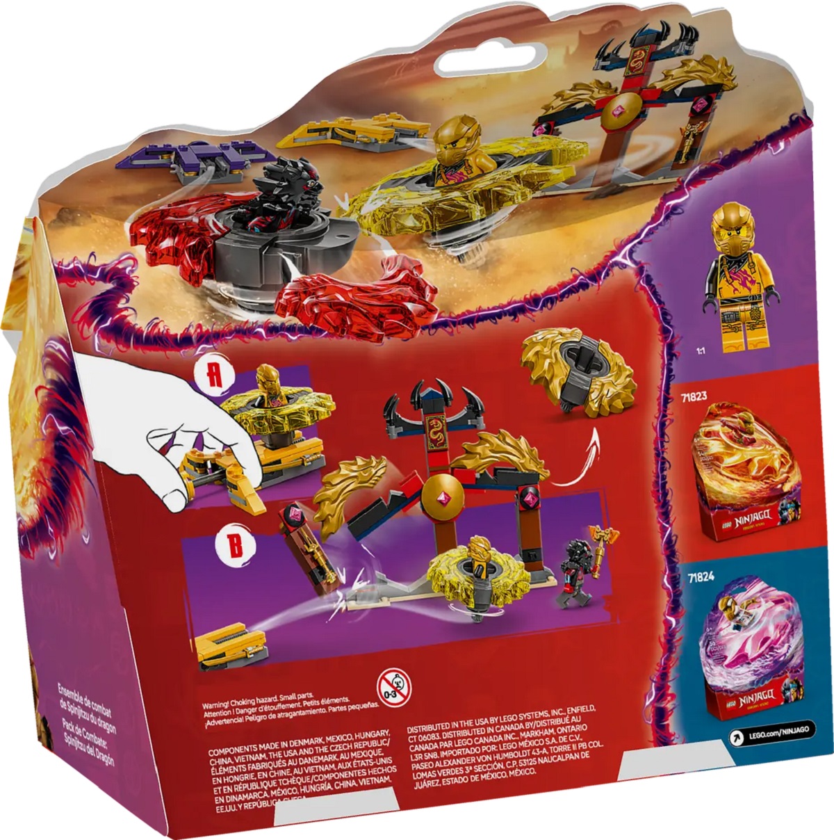 Lego Ninjago. Pachet de lupta cu dragoni Spinjitzu