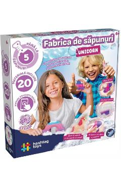 Poza produsului Set Fabrica de sapun cu unicorn. Kit STEAM