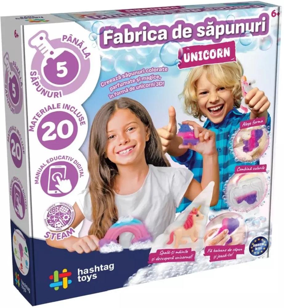 Set Fabrica de sapun cu unicorn. Kit STEAM